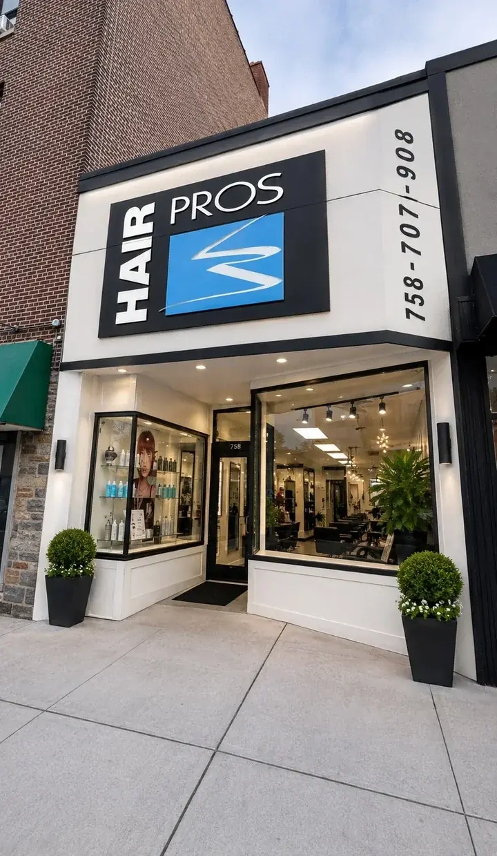 Hair Pros storefront at 7518 Bergenline Avenue in North Bergen, New Jersey